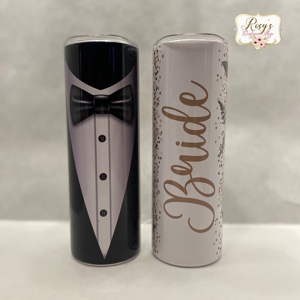 Bride & Groom Stainless Steel Tumbler | Wedding Tumblers